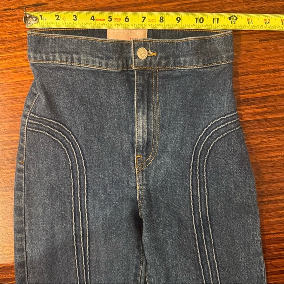Revice Women’s Denim Rollergirl Flares Size 26 Retro 70s Boho High Rise 30” - Picture 5 of 8